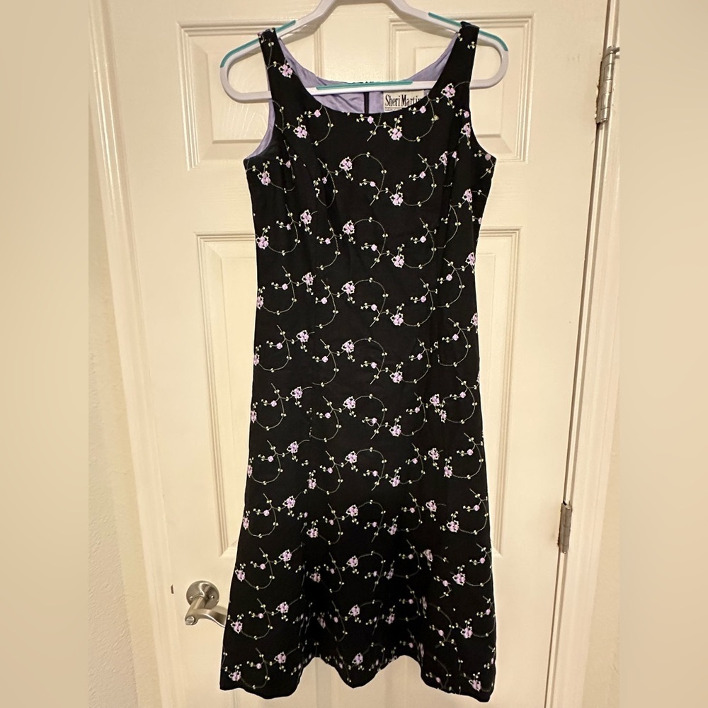 Purple floral Dress